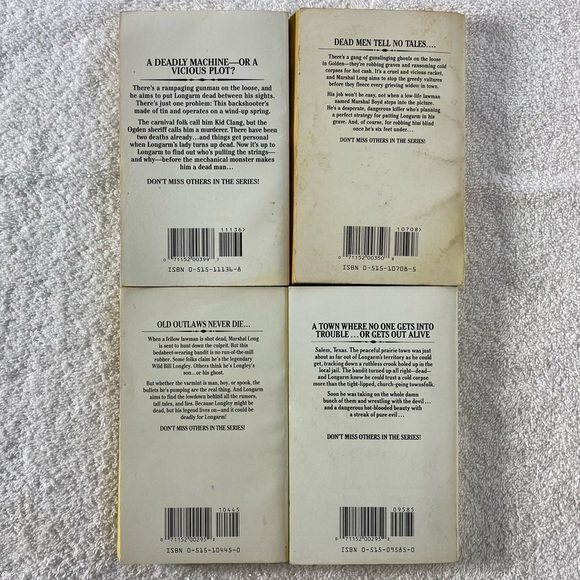 Vintage Longarm Action Western Romance Novel x4 - Picture 6 of 14